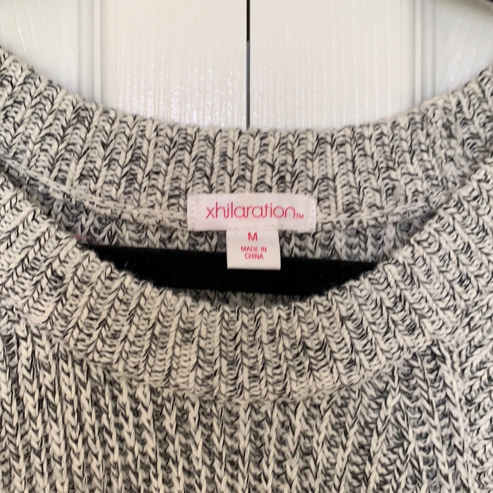 Xhilaration Salt and Pepper Knit Sweater Dress - Picture 4 of 7